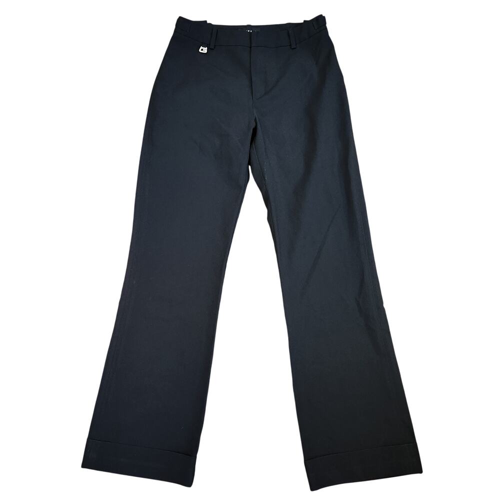 Vintage Guess Jeans Adjustable Waist Cuffed Trouser Slacks Black Size Small 28"